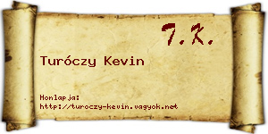 Turóczy Kevin névjegykártya